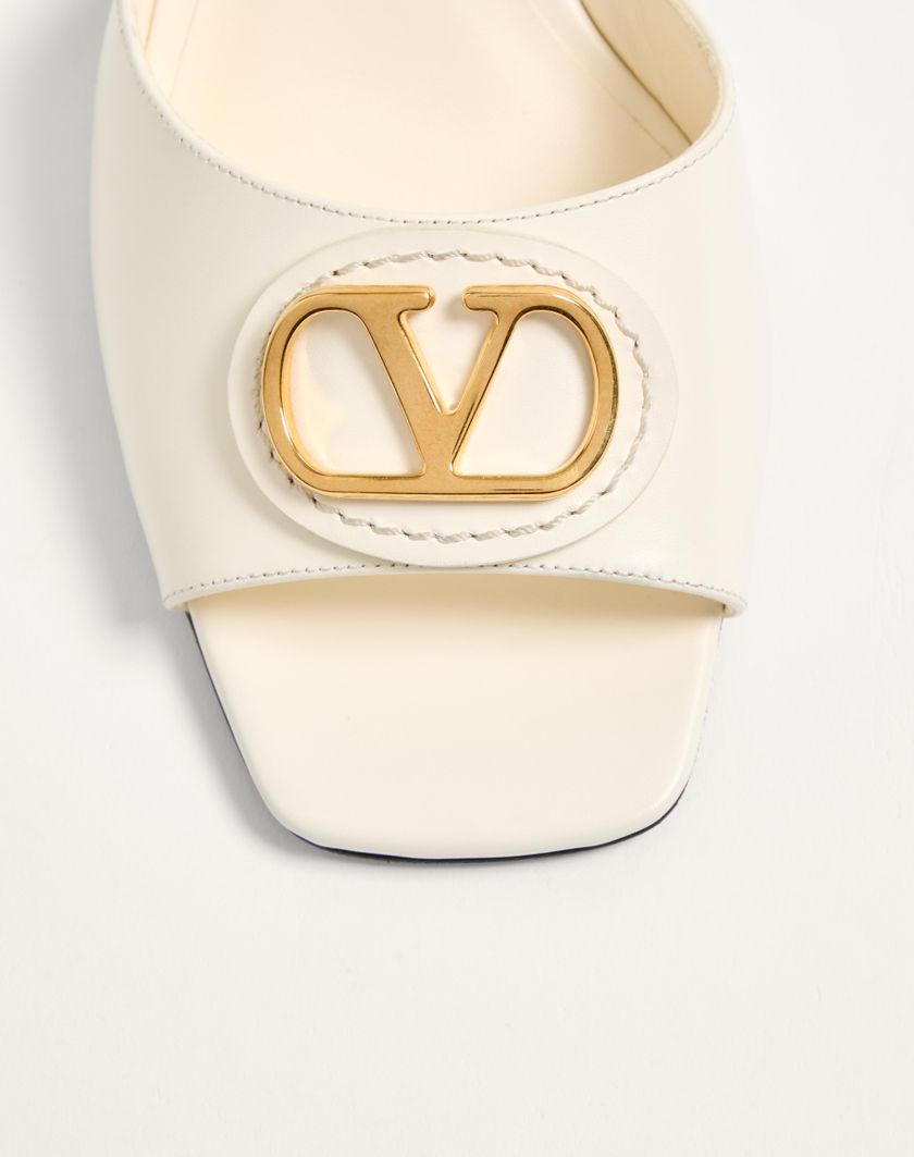 VLOGO SIGNATURE SLIDE SANDAL IN CALFSKIN 60MM - Image 3